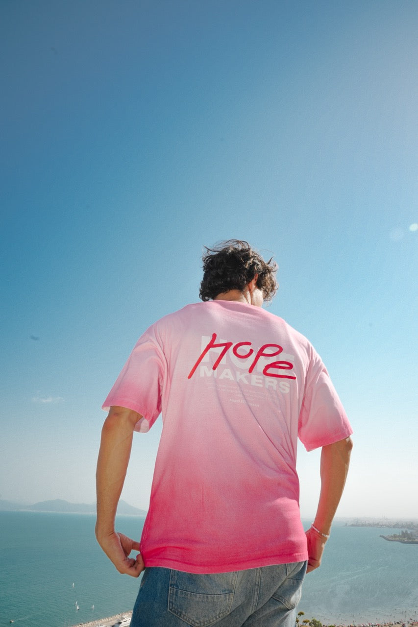 HOPE MAKERS Oversized T-Shirt – Pink