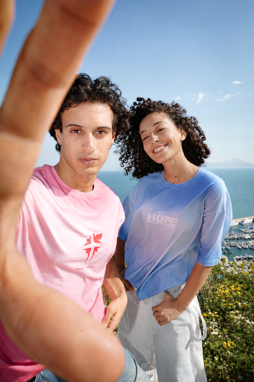 HOPE MAKERS Oversized T-Shirt – Pink